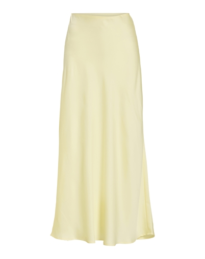 Vila - Ellette Long Nederdel - Pastel Yellow 